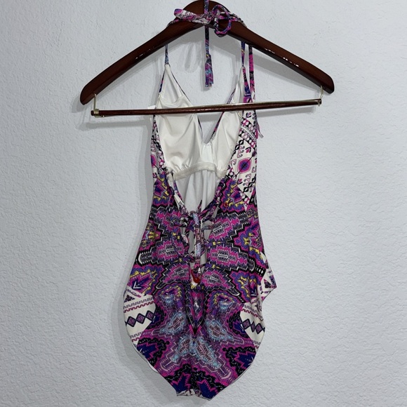 Red Carter One Piece Swimsuit - Picture 3 of 10